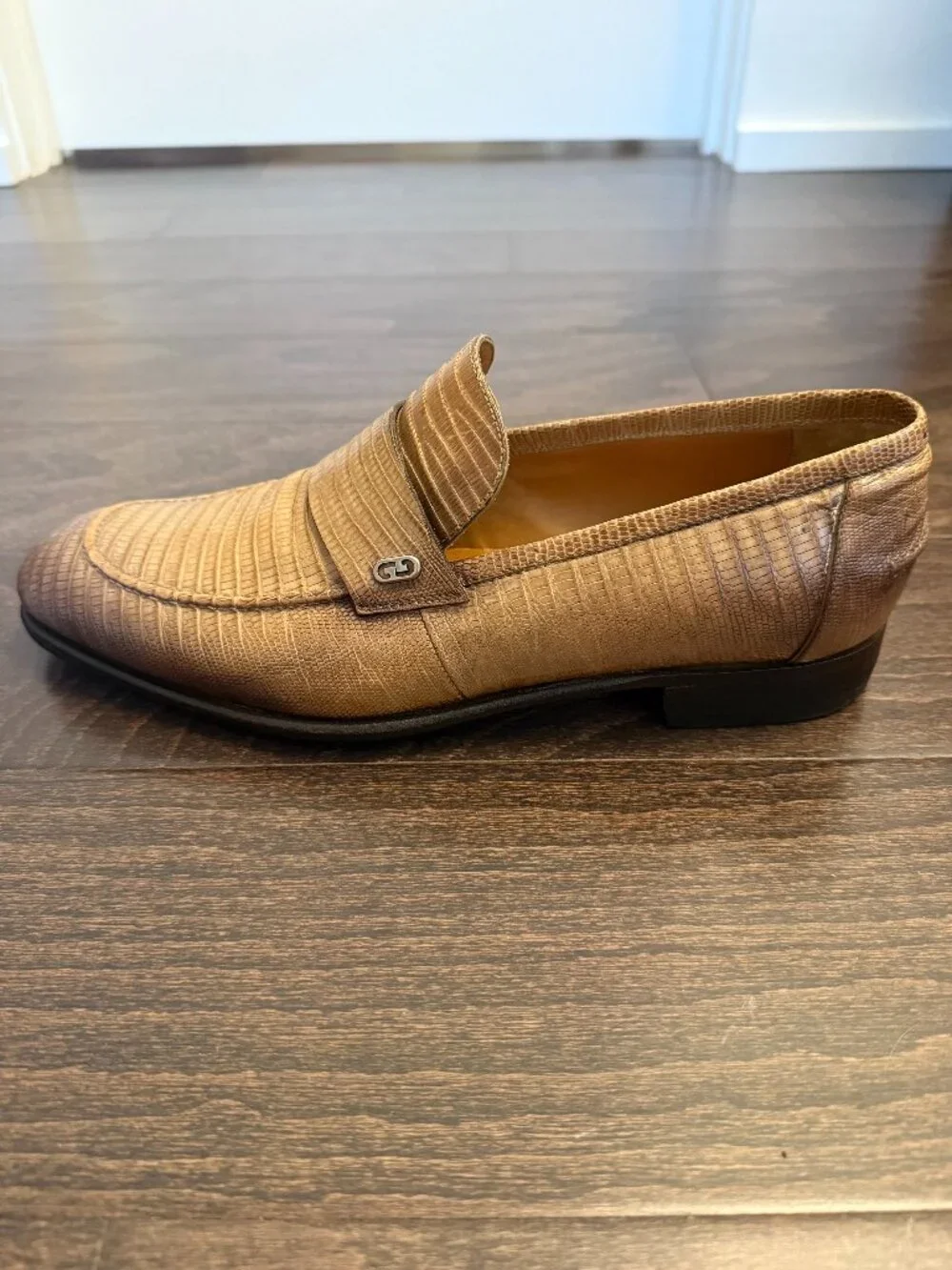 Vintage Gucci Genuine Lizard Leather Penny Loafers - Mens 6.5 (GUCCI SIZING)